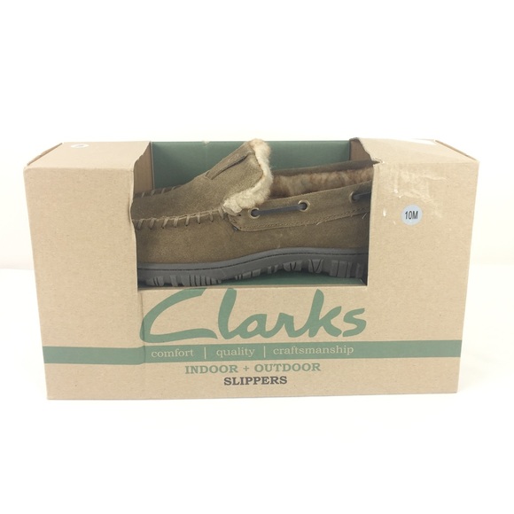 clarks mens indoor outdoor slippers